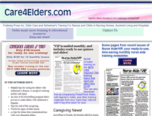 Tablet Screenshot of care4elders.com